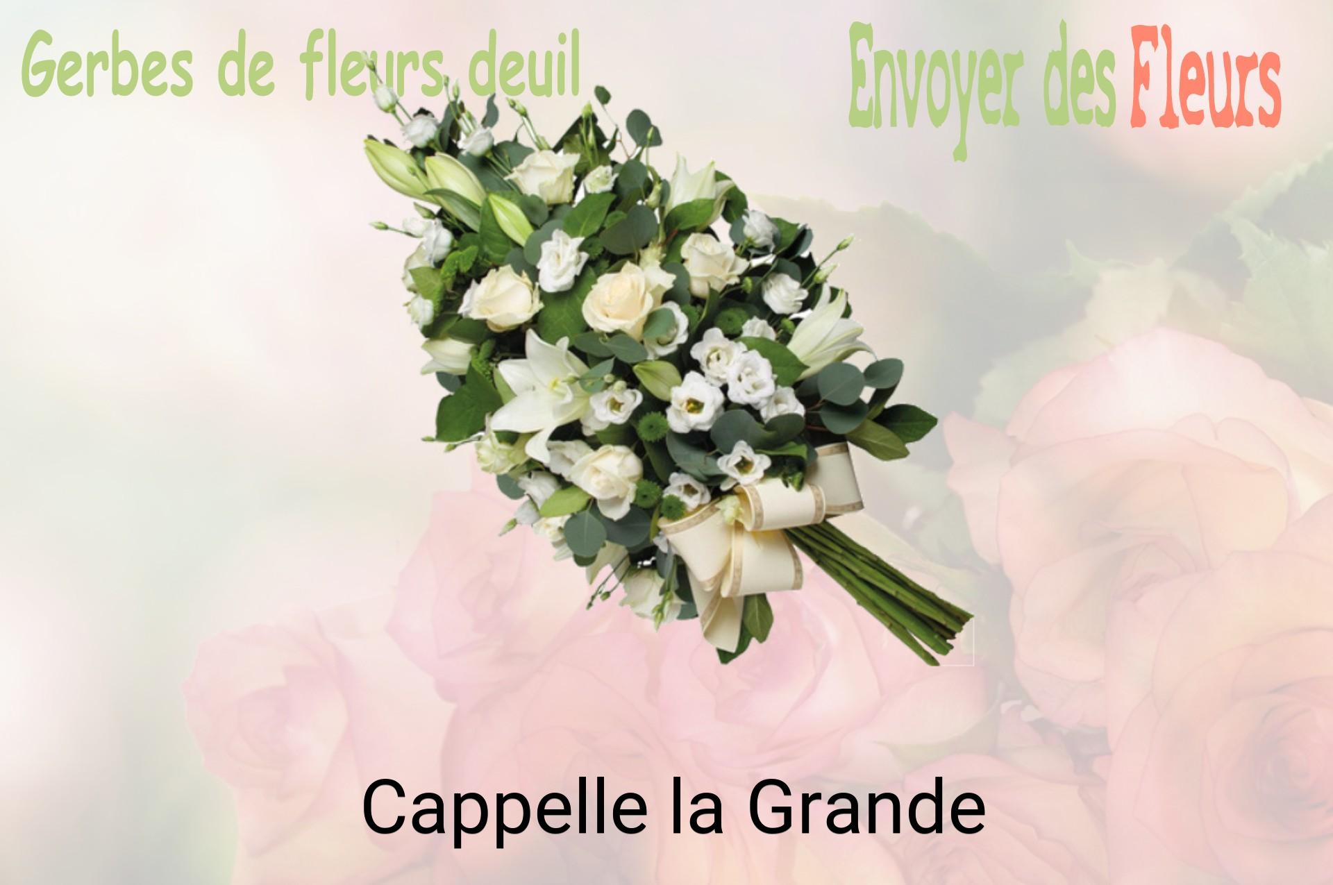Gerbe de fleurs de deuil livrée à Cappelle-la-Grande